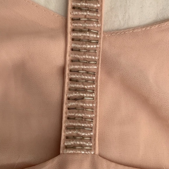 NWT Forever 21 Blush Dress with beaded straps - Picture 3 of 6